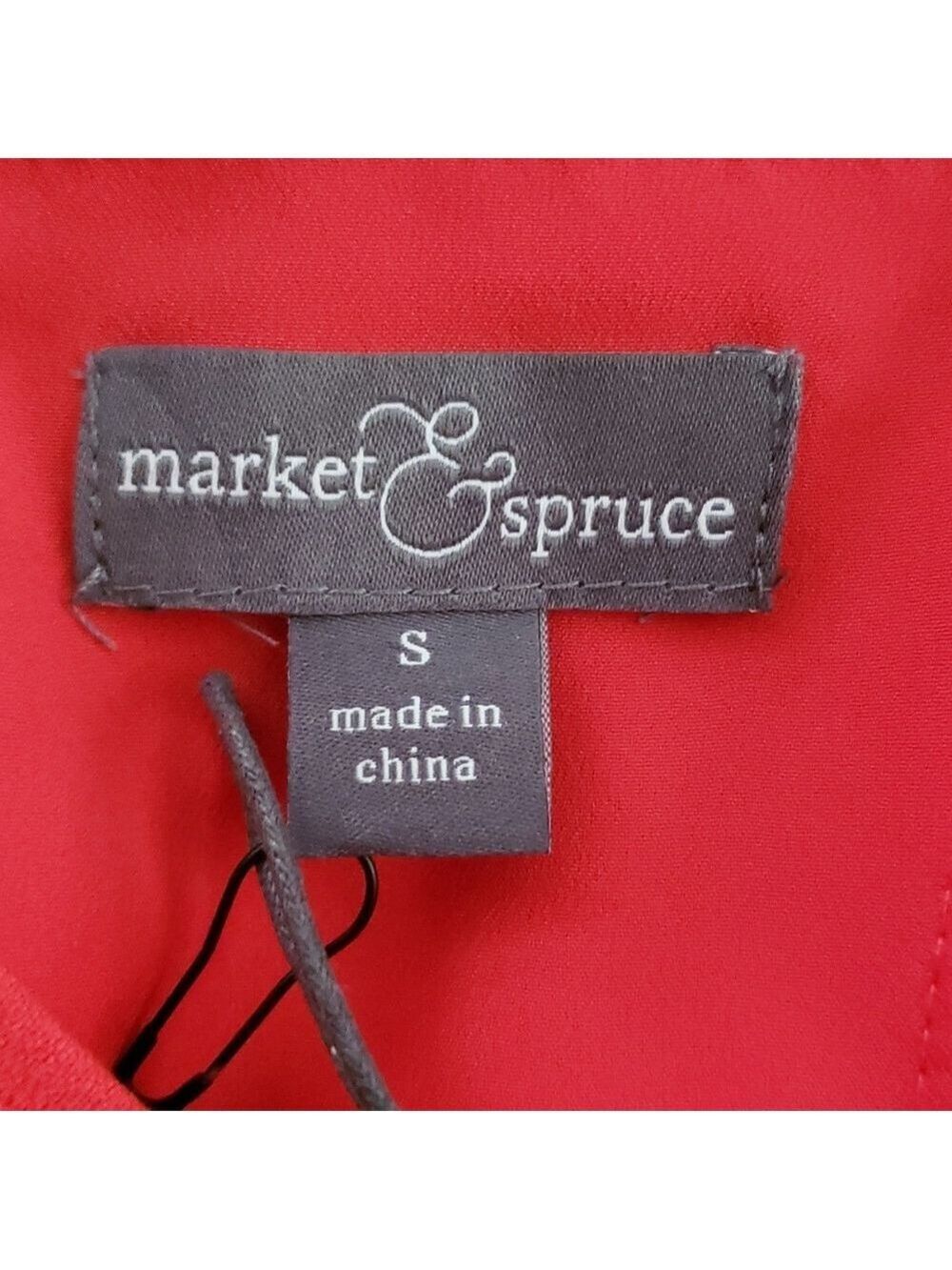 Market and Spruce dress. Coral Red in color size S - Picture 6 of 6